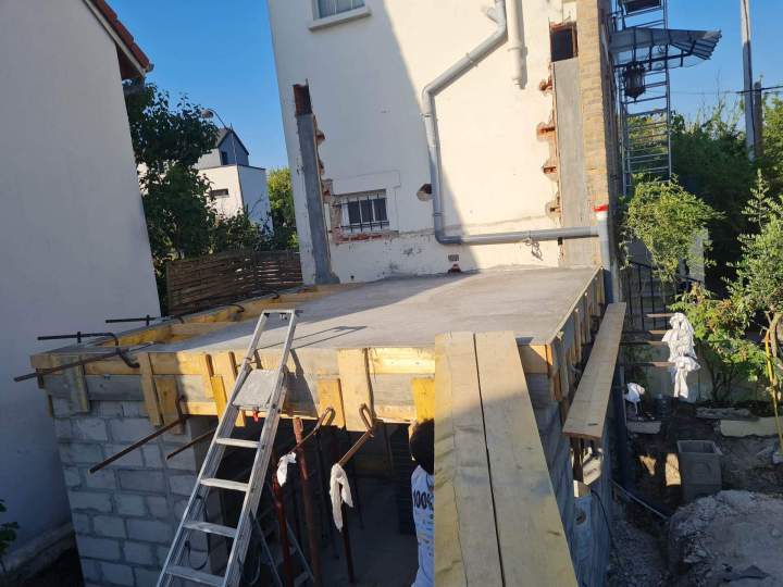 Surélévation toiture terrasse Yvelines